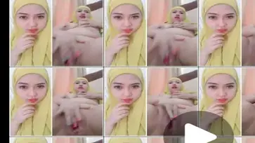 Tante Semok Jilbab Kuning Vcs Colmek Sama Brondong poster